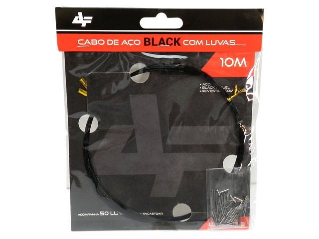 Cabo de Aço Albatroz Black C/Luvas - 10M