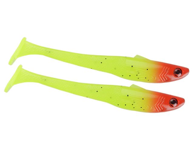 Isca Maré Speed Shad Rabo e Cabeça Vermelha - 7cm 2UN