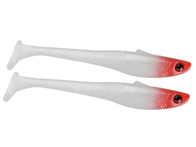 Isca Maré Speed Shad Rabo e Cabeça Vermelha - 7cm 2UN