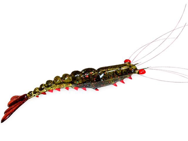 Isca Soft Maré Camarão Articulado 8 Barbas M - 9cm 6gr