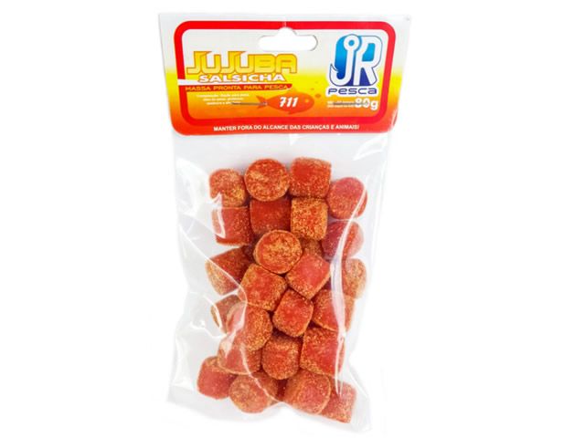 Massa JR Pesca Jujuba - Pacote C/ 80gr