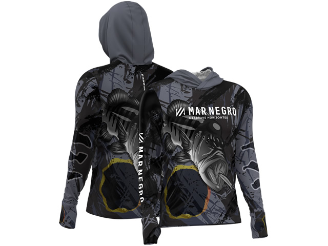 Camiseta Mar Negro X-Protection Sublimada 30146 - Tucunaré Ocelo