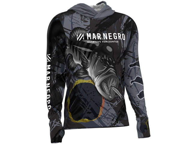 Camiseta Mar Negro X-Protection Sublimada 30146 - Tucunaré Ocelo