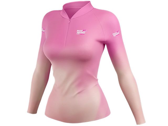 Camiseta Feminina Mar Negro 49429 - Rosa Clear