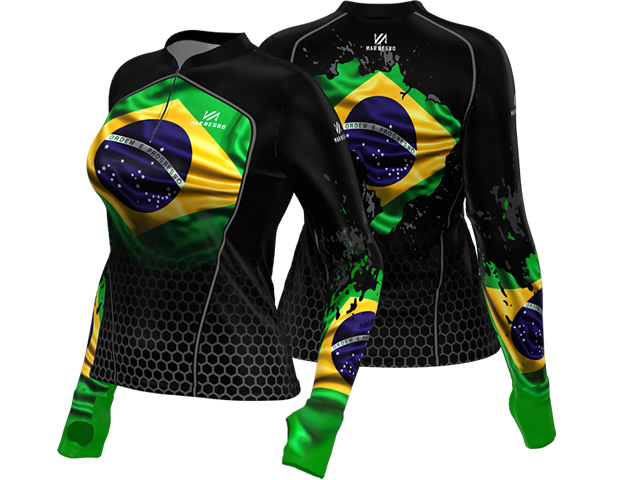 Camiseta Feminina Mar Negro 49429 - Brasil 1