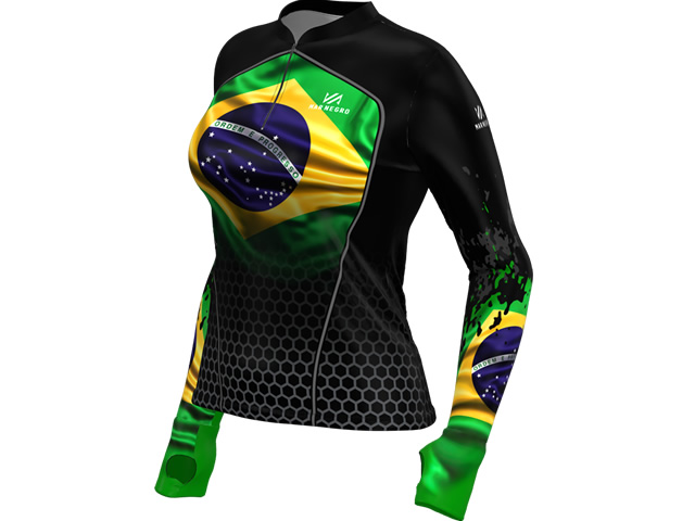 Camiseta Feminina Mar Negro 49429 - Brasil 1