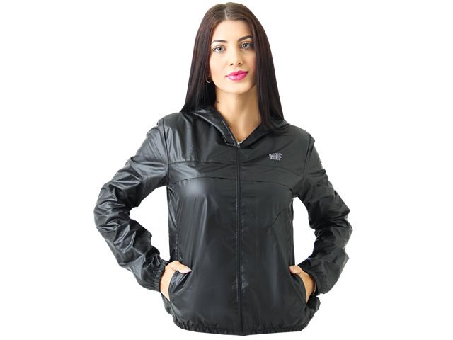 Jaqueta Corta Vento Mar Negro Feminino 49448 Wind Protection - Preto