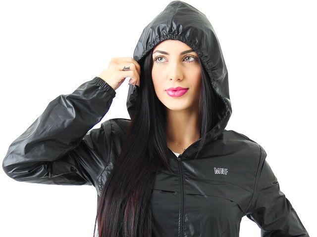 Jaqueta Corta Vento Mar Negro Feminino 49448 Wind Protection - Preto