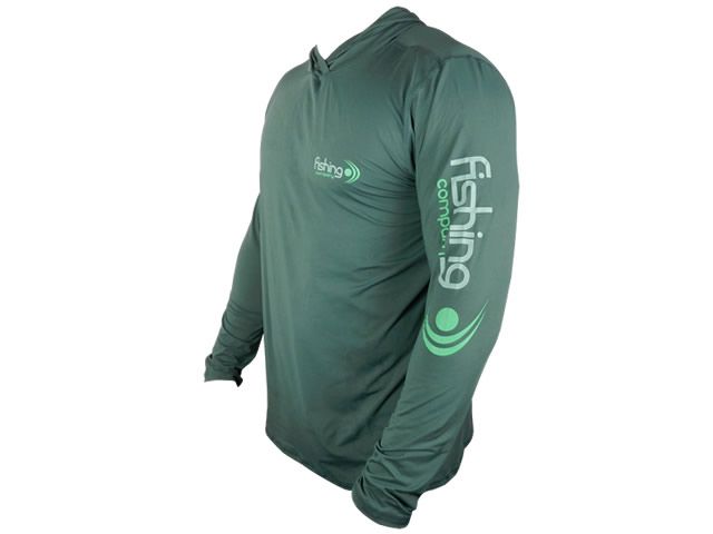 Camiseta Masculina Fishing Co Samurai C/ Capuz Ref. 1214 - Verde Musgo