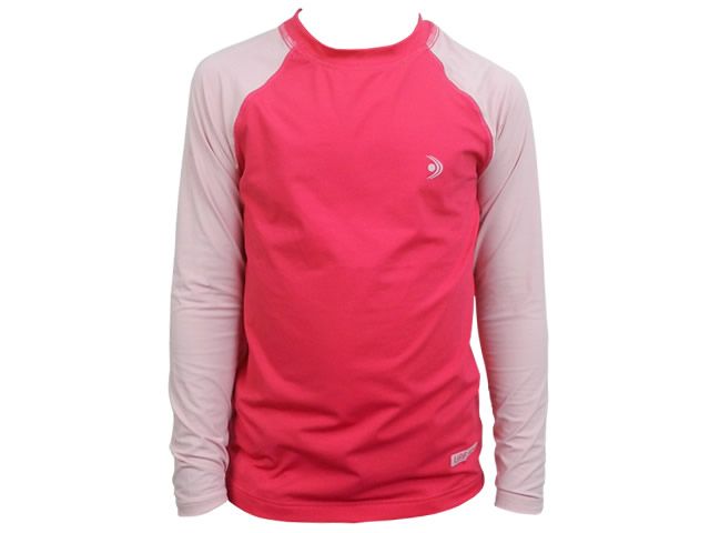 Camiseta Infantil Fishing Co ML Bicolor Ref. 1230 - Pink + Rosa Chiclete UFP50+