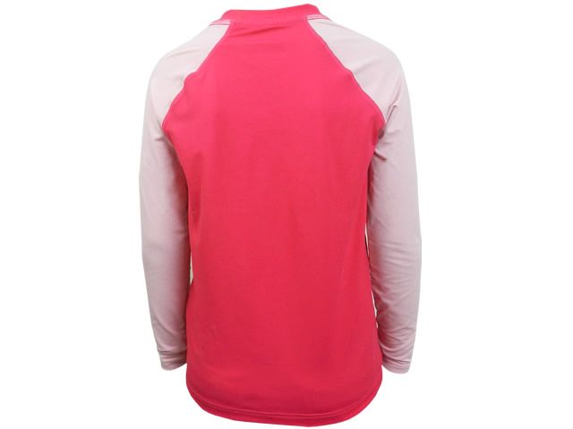 Camiseta Infantil Fishing Co ML Bicolor Ref. 1230 - Pink + Rosa Chiclete UFP50+