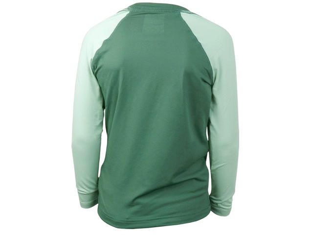 Camiseta Infantil Fishing Co ML Bicolor Ref. 1230 - Verde Musgo + Teos UFP50+