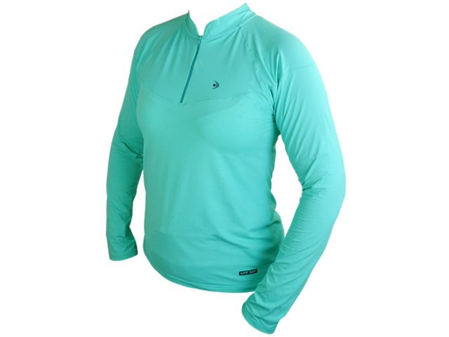 Camiseta Feminina Fishing Co Zíper Ref. 1088 - Verde Água