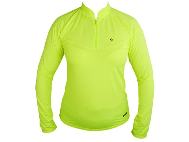 Camiseta Feminina Fishing Co Zíper Ref. 1088 - Amarelo Fluor