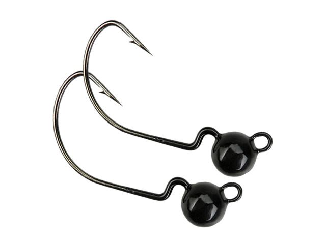 Anzol Jig Head Offset Mury 2UN - Preto