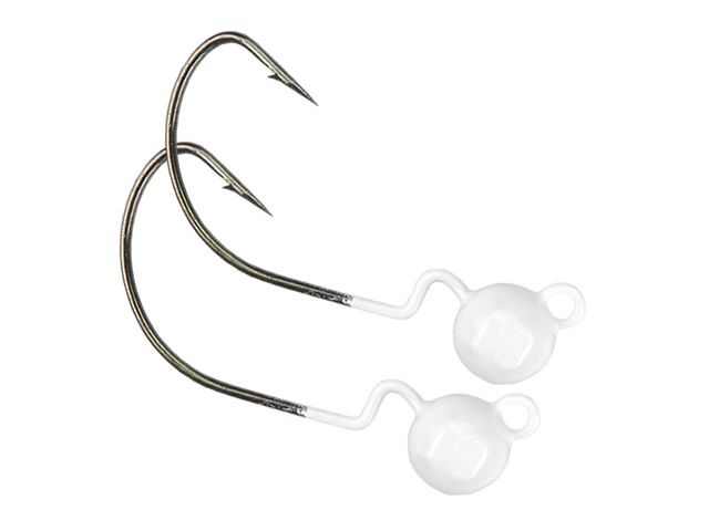 Anzol Jig Head Offset Mury 2UN - Branco