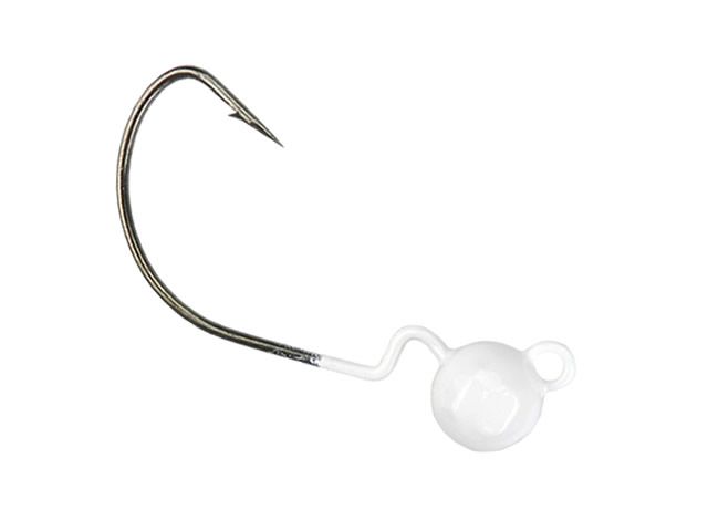 Anzol Jig Head Offset Mury 2UN - Branco