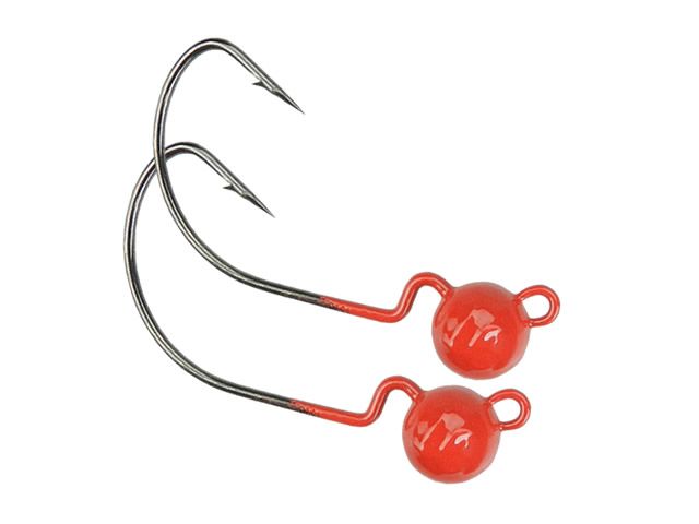 Anzol Jig Head Offset Mury 2UN - Vermelho