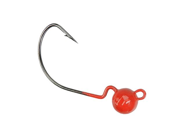 Anzol Jig Head Offset Mury 2UN - Vermelho