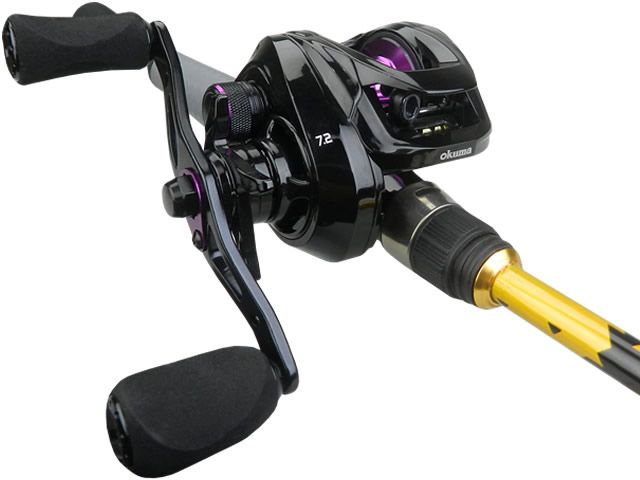 Kit Carretilha Okuma Halogen HG 100A - Maniv. Direita + Vara Albatroz Topaz TPZ562M 6-12Lb 5`6 (1,68m) - Carretilha