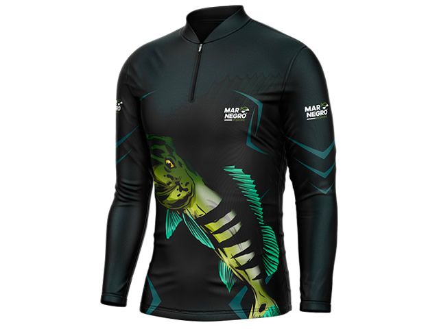Camiseta Mar Negro 30145 Tucunaré Azul FPS 50+
