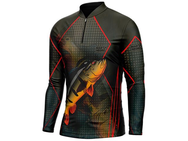 Camiseta Mar Negro 30145 Tucunaré Açu FPS 50+