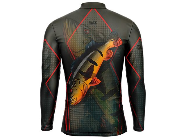 Camiseta Mar Negro 30145 Tucunaré Açu FPS 50+