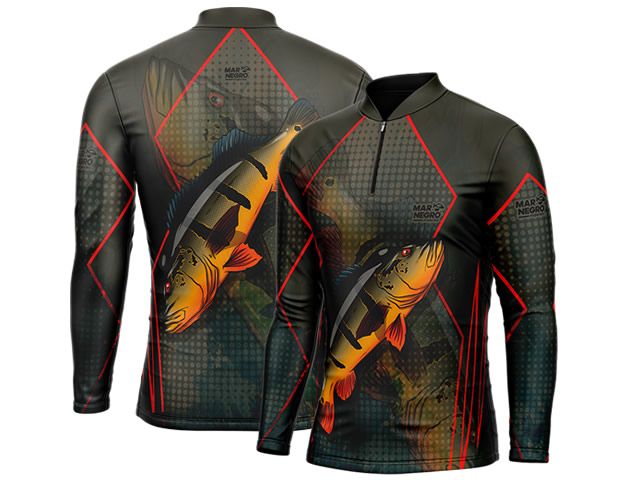 Camiseta Mar Negro 30145 Tucunaré Açu FPS 50+