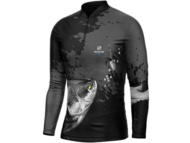 Camiseta Mar Negro 30145 Tambaqui Cinza FPS 50+