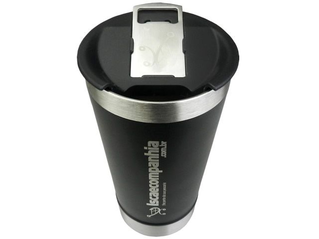 Copo Térmico Isca e Companhia - 473ML - C/ Abridor de Garrafa