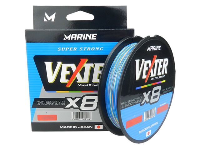 Linha Multi Marine Sports Vexter X8 300m - Multicolor 8 Fios