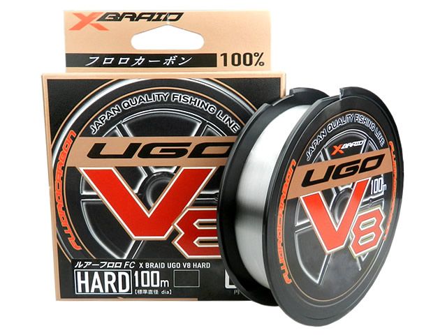 Linha Fluorocarbon XBraid UGO V8 Hard - 100m