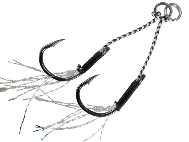 Suporte Hook Duplo Live Bait C/ Penacho Albatroz - 2 Un