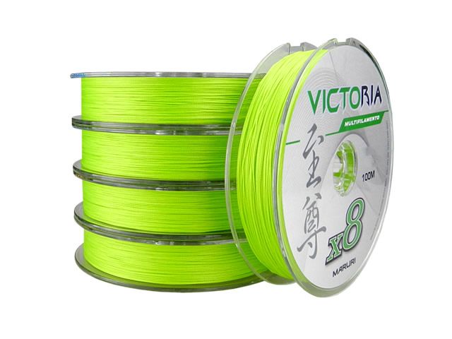 Linha Multifilamento Maruri Victoria X8 - 100m - Verde Limão