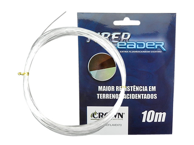 Linha Fluorocarbon Crown Fiber Leader - 10m