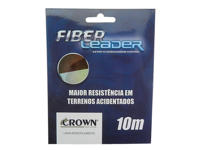 Linha Fluorocarbon Crown Fiber Leader - 10m