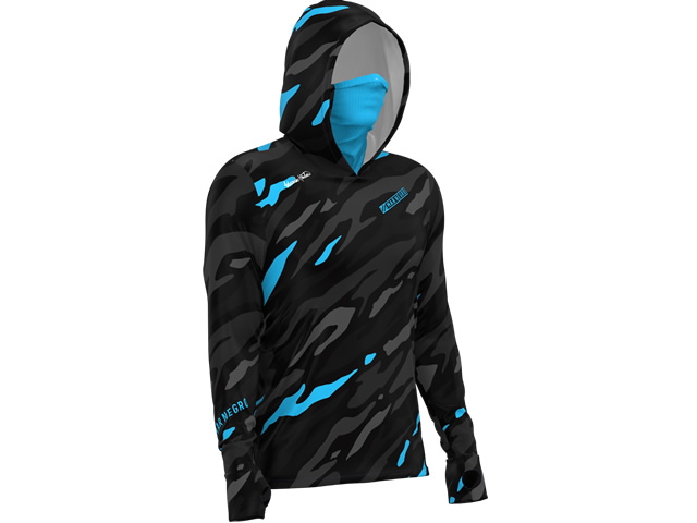 Camiseta Mar Negro 30200 X-Protection 360 Sublimada - Camo Blue
