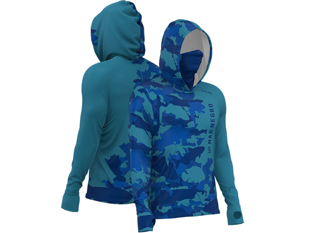 Camiseta Mar Negro 30200 X-Protection 360 Sublimada - Blue Rio