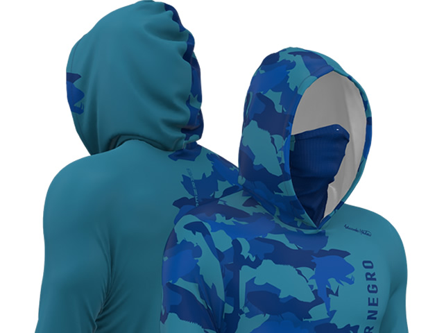Camiseta Mar Negro 30200 X-Protection 360 Sublimada - Blue Rio