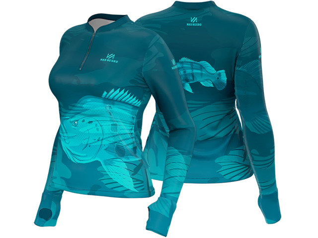 Camiseta Feminina Mar Negro 49429 - Tucuna Tiffany