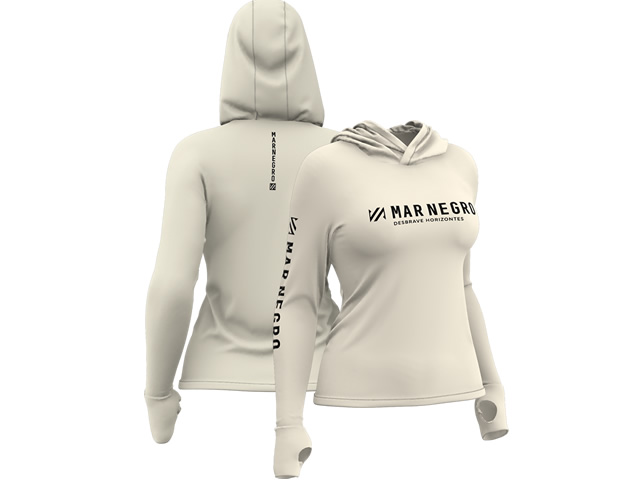 Camiseta Feminina Poliamida Mar Negro 49430 - Off White