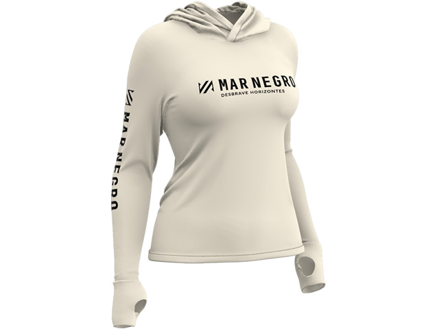 Camiseta Feminina Poliamida Mar Negro 49430 - Off White