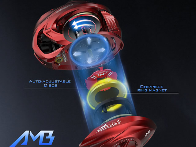 Carretilha KastKing MegaJaws Elite - Red