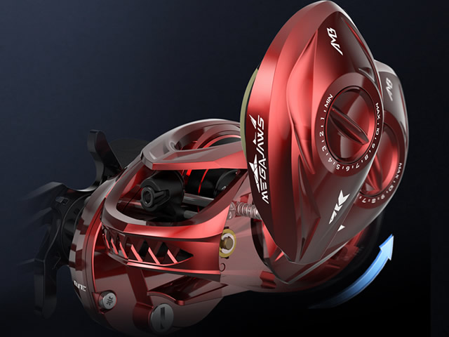 Carretilha KastKing MegaJaws Elite - Red