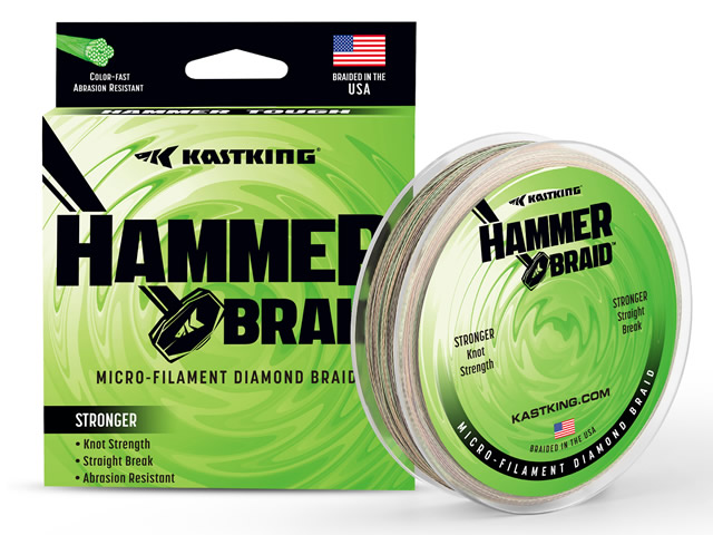 Linha KastKing Hammer Braid 150yds - Green Camo