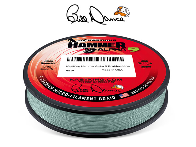Linha KastKing Hammer Alpha 9 Braid 150yds - Moss Green