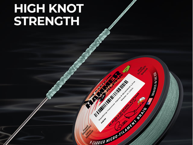 Linha KastKing Hammer Alpha 9 Braid 150yds - Moss Green