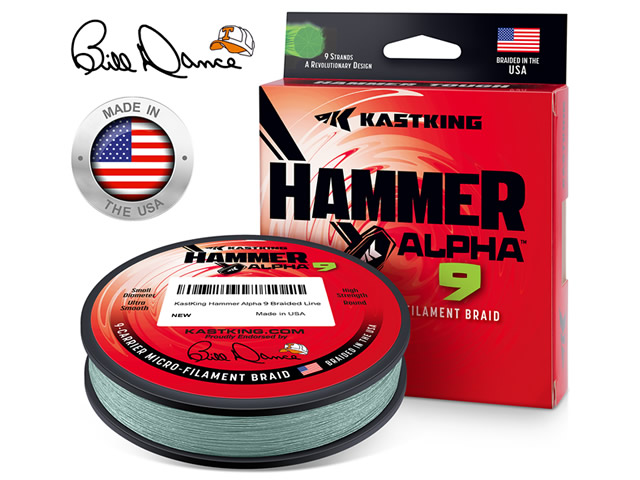 Linha KastKing Hammer Alpha 9 Braid 150yds - Moss Green