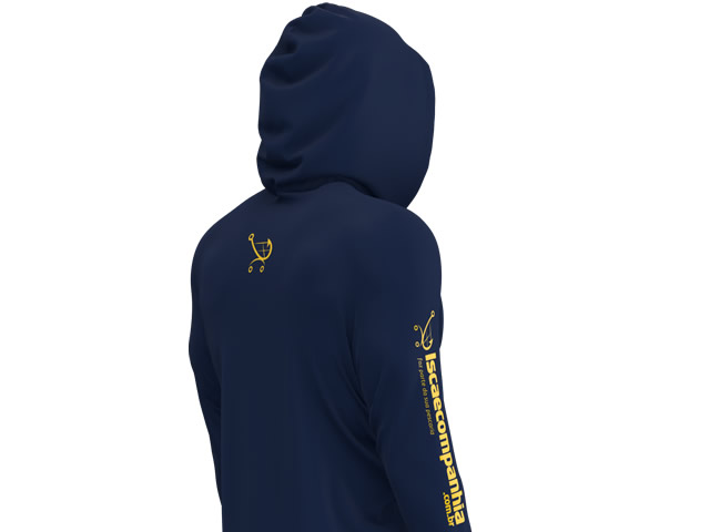 Camiseta Poliamida X Protection 360 Mar Negro Marinho - by Isca e Companhia