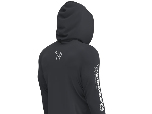 Camiseta Poliamida X Protection 360 Mar Negro Chumbo - by Isca e Companhia